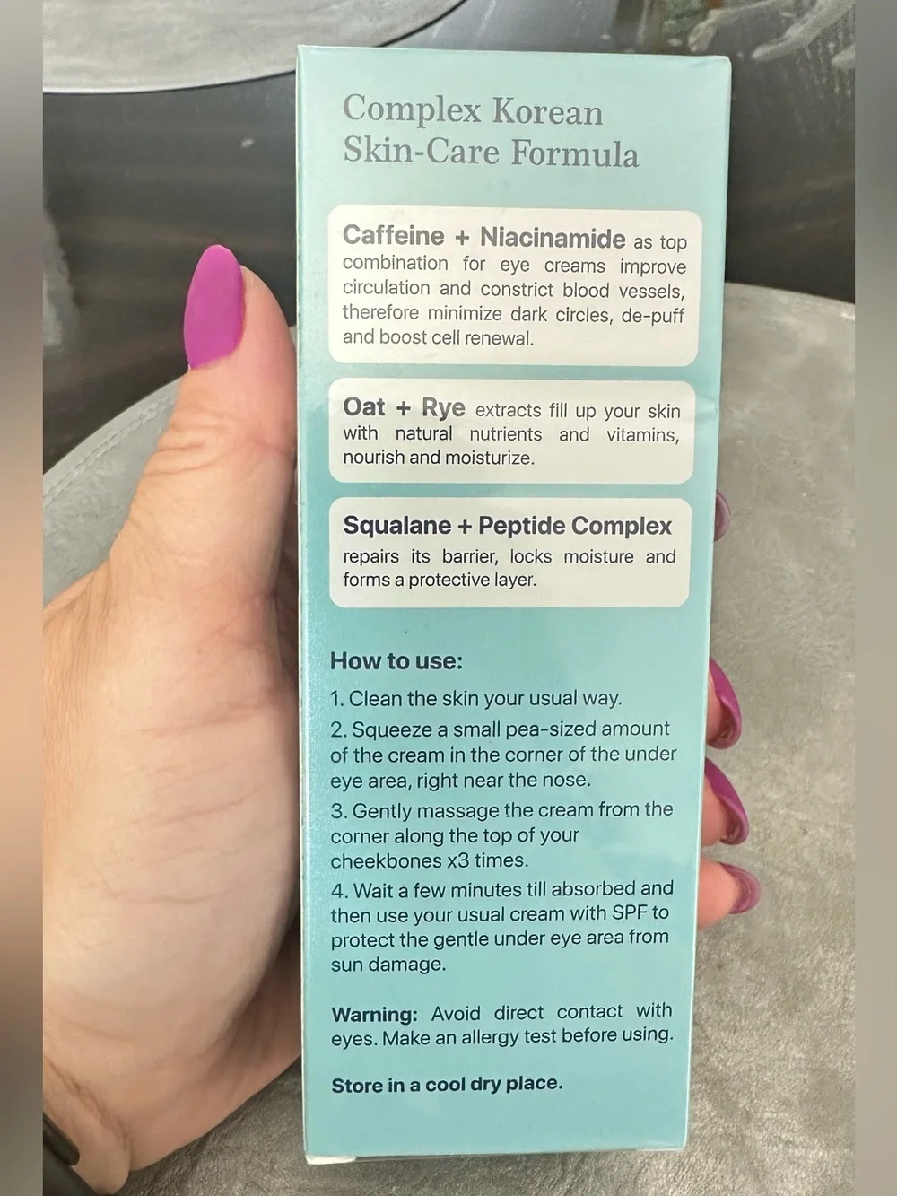 Under Eye Cream for Dark Circles and Puffiness